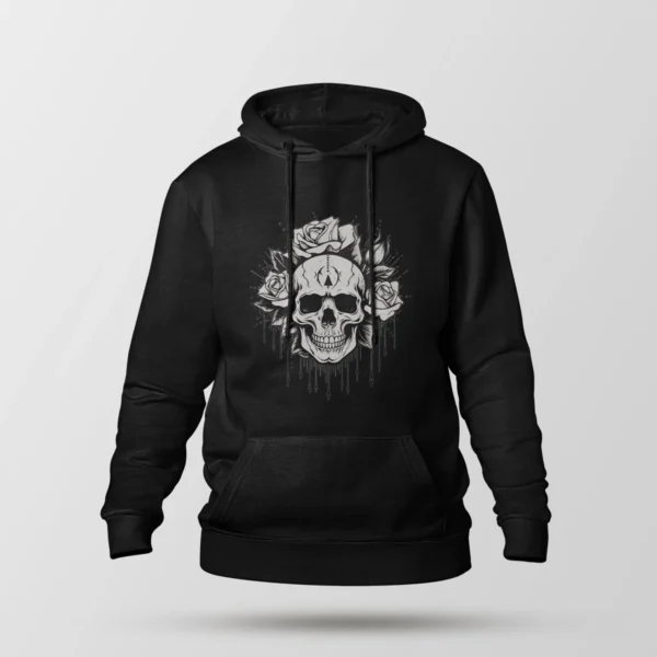 هودی جمجمه و رز سبک گوتیک (Skull & Roses)