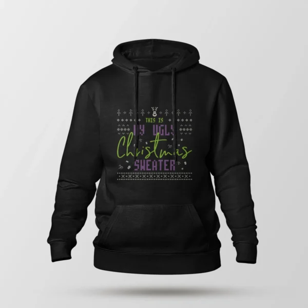 هودی کریسمس طرح Ugly Christmas Sweater