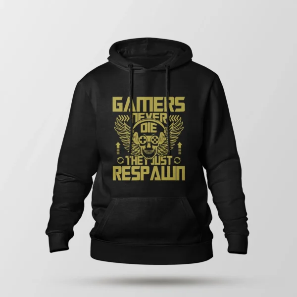 هودی گیمینگ طرح Gamers Never Die