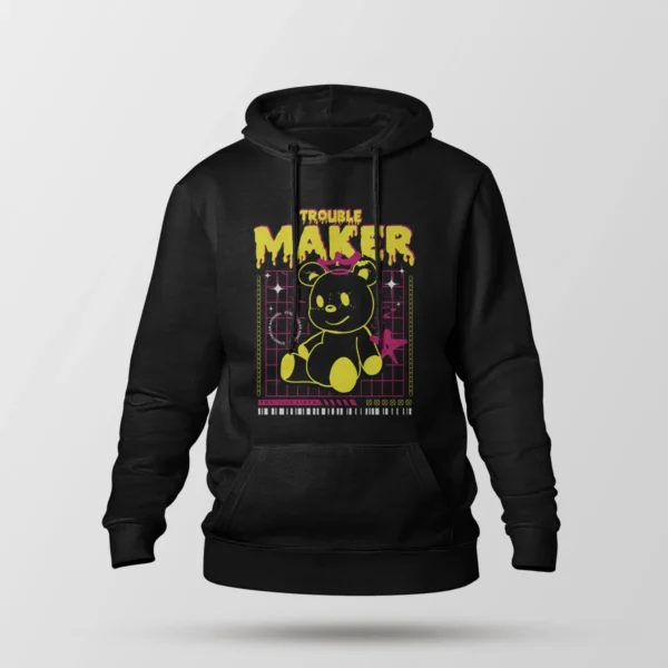 هودی خرس طرح Trouble Maker