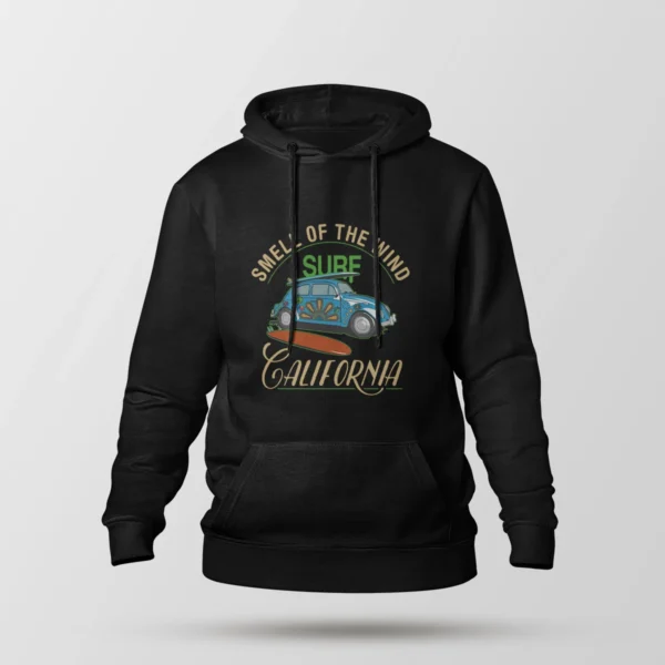 هودی طرح فولکس واگن Smell Of The Wind Surf California