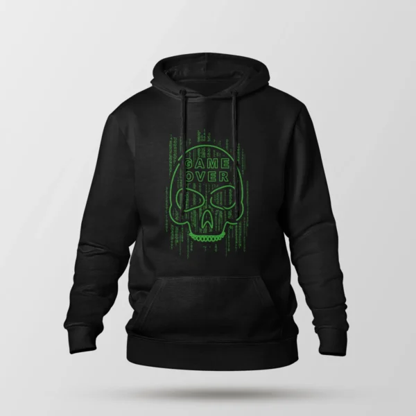 هودی گیمینگ طرح Game Over Skull