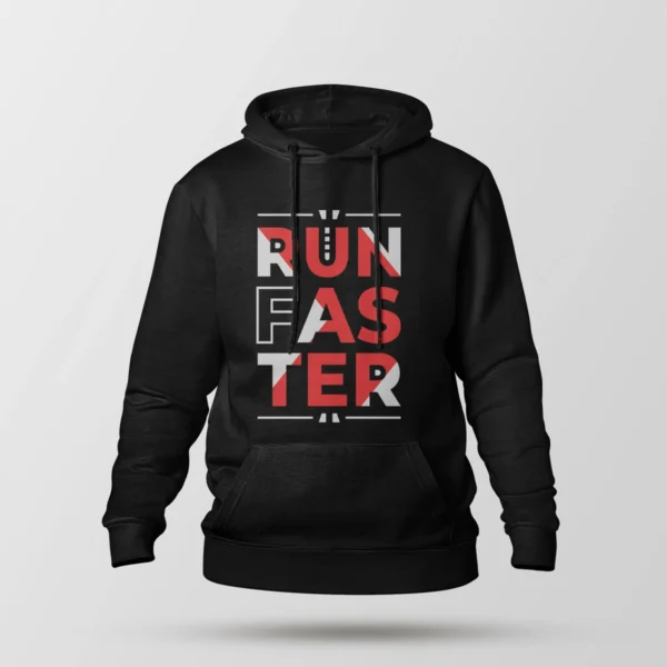 هودی دویدن طرح Run Faster