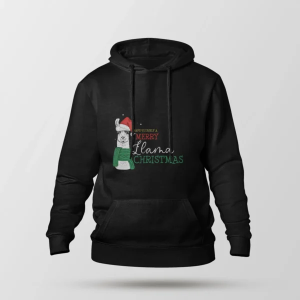 هودی لاما کریسمسی طرح Merry Llama Christmas