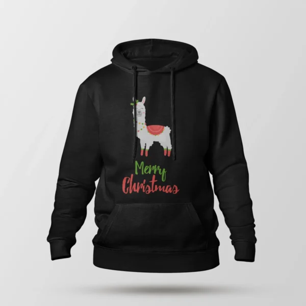 هودی لاما کریسمسی طرح Merry Christmas