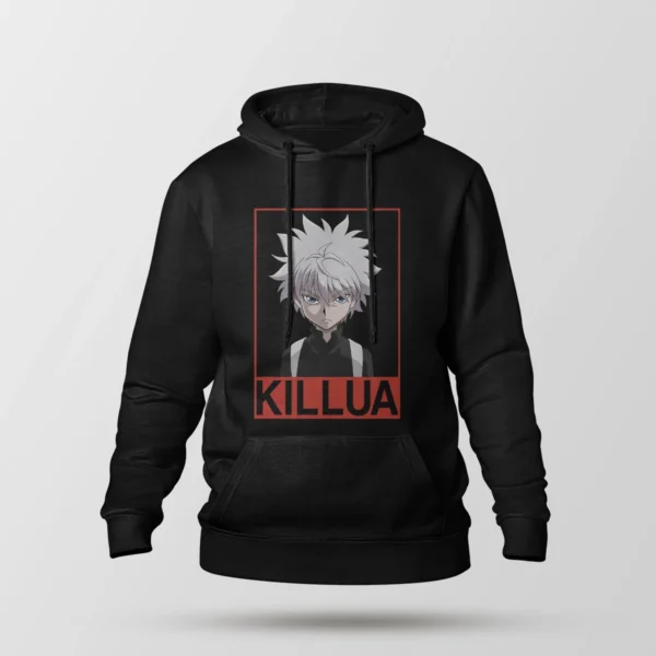 هودی انیمه هانتر ایکس هانتر طرح کیلوا قرمز (Killua)
