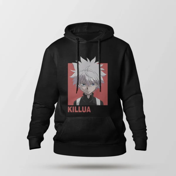 هودی انیمه هانتر x هانتر طرح چهره کیلوا (Killua)