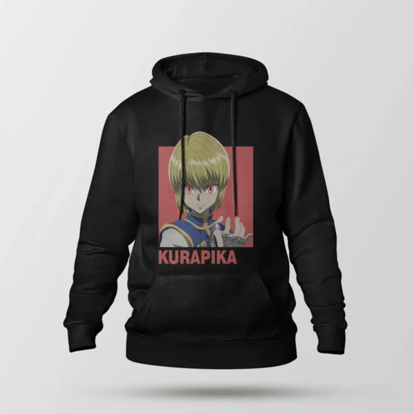 هودی انیمه هانتر ایکس هانتر طرح کوراپیکا قرمز (Kurapika)