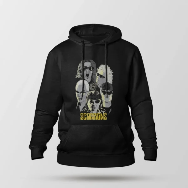 هودی گروه اسکورپیونز طرح پرتره راک (Scorpions)