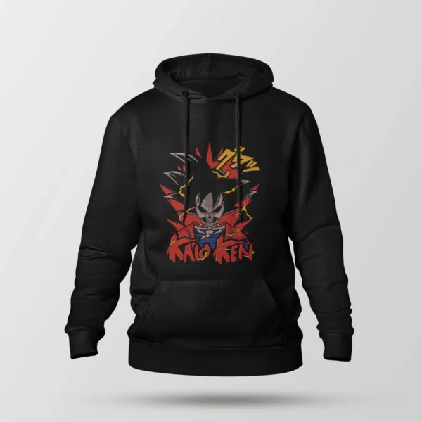 هودی انیمه دراگون بال طرح کایو کن (Kaio Ken)