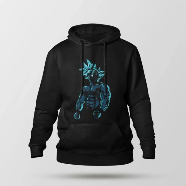 هودی انیمه دراگون بال طرح گوکو بلو (Goku Blue)