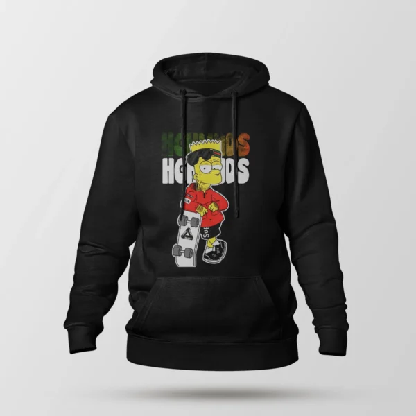 هودی سیمپسون‌ها طرح بارت اسکیت‌سوار (Simpsons)