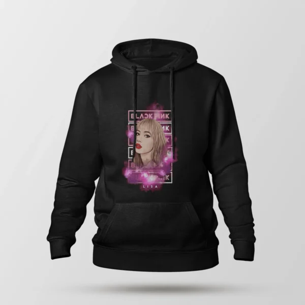 هودی بلک‌پینک طرح لیسا (Lisa)