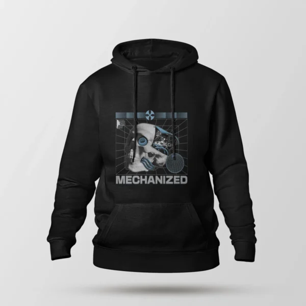 هودی جمجمه سایبرپانک طرح Mechanized