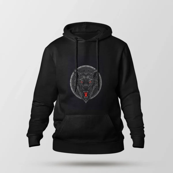 هودی گرگ طرح دارک هندسی (Dark Wolf)