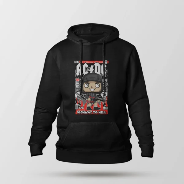 هودی AC/DC طرح Highway to Hell کارتونی (AC/DC)