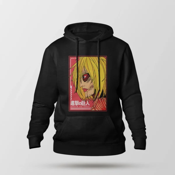 هودی انیمه حمله به تایتان طرح آنی لئونارت (Annie Leonhart)