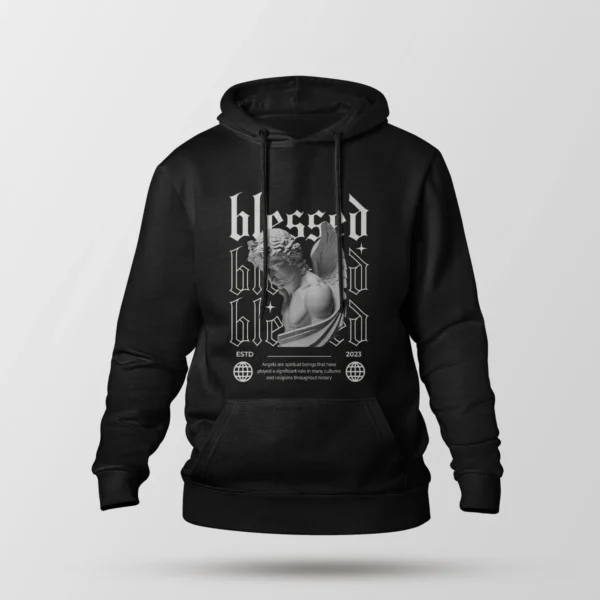 هودی فرشته طرح Blessed Here