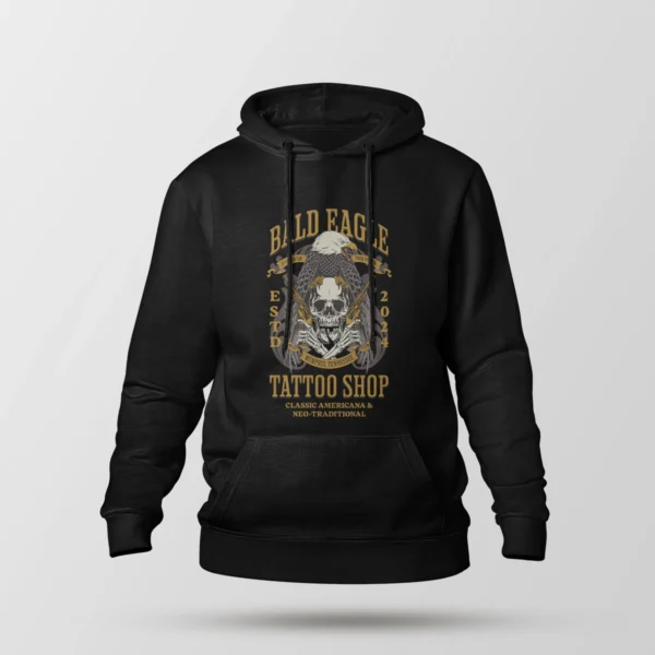 هودی جمجمه و عقاب طرح Tattoo Shop