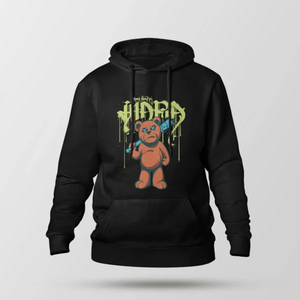 هودی خرس طرح Happiness Streetwear