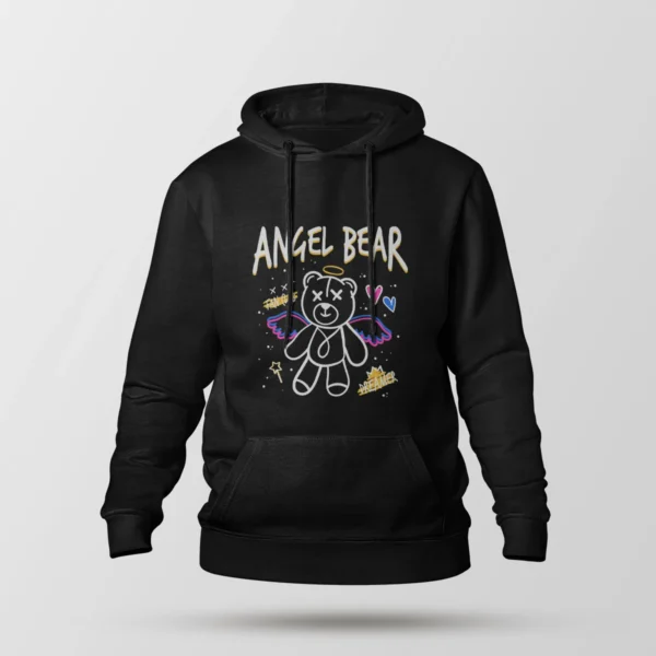 هودی خرس عروسکی طرح فرشته Angel Bear