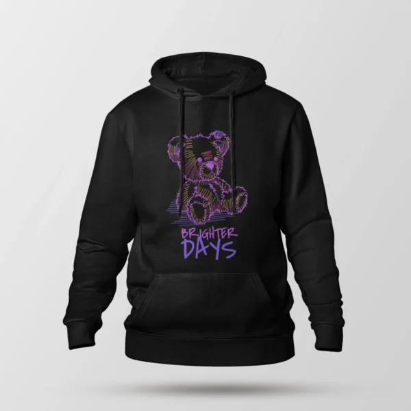 هودی طرح خرس عروسکی اسکچ Brighter Days
