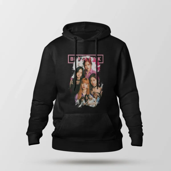 هودی بلک پینک طرح گروهی صورتی (BLACKPINK)