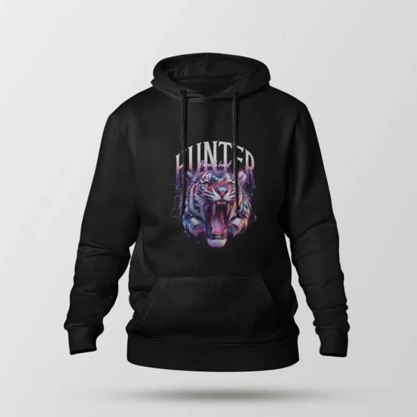 هودی ببر رنگی طرح Hunted