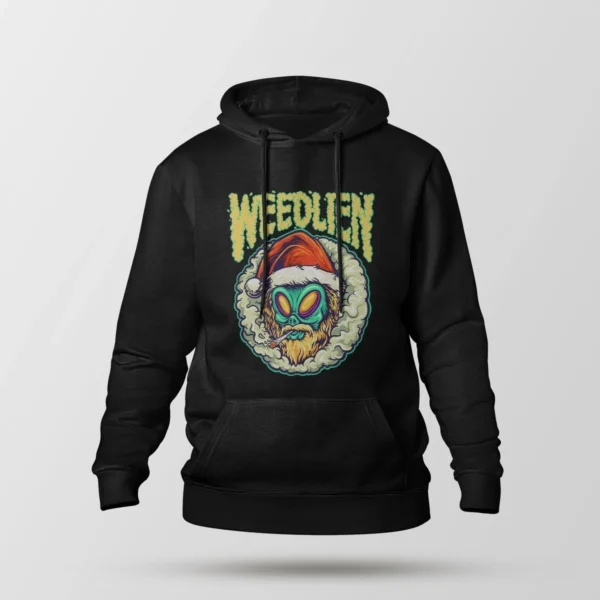 هودی طرح Weedlien کریسمسی