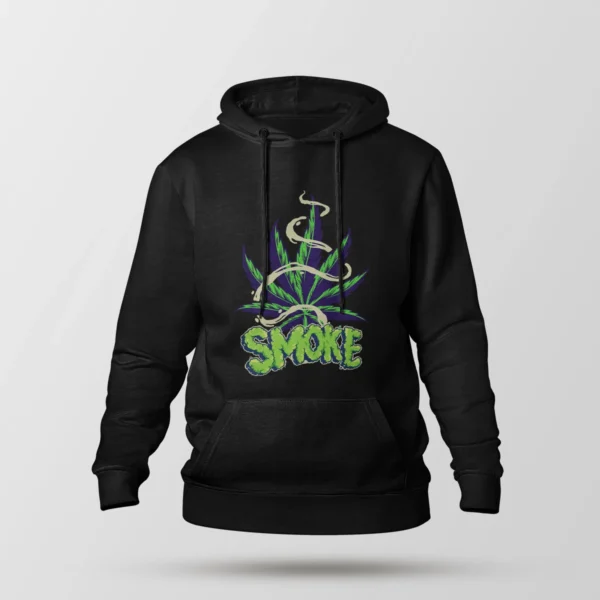 هودی برگ حشیش طرح Smoke