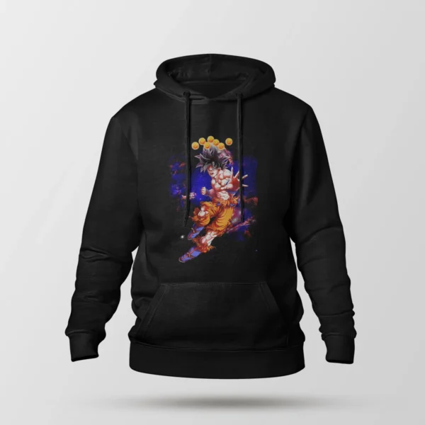 هودی انیمه دراگون بال طرح گوکو فضایی (Goku)