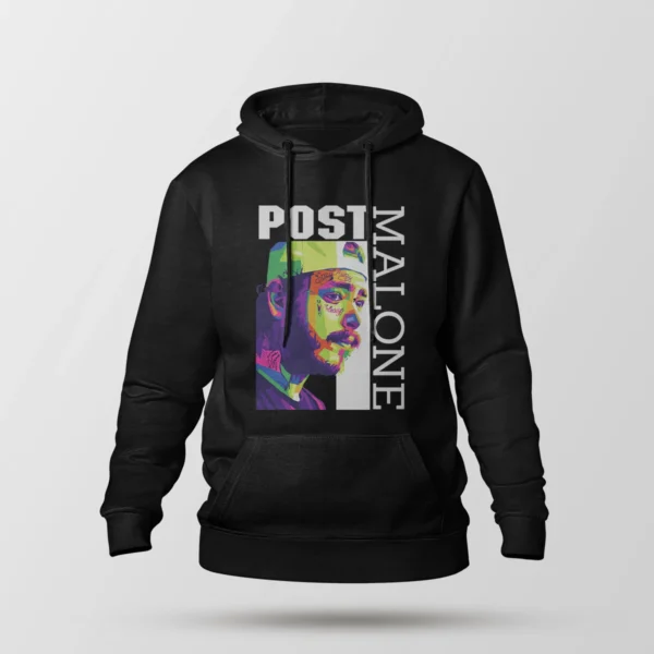 هودی پست مالون طرح پاپ‌آرت (Post Malone)