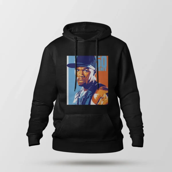 هودی فیفتی سنت طرح پرتره رپ (50 Cent)