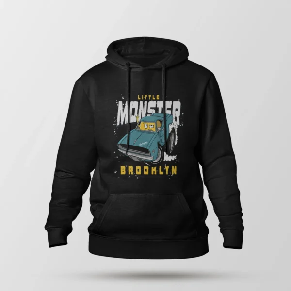 هودی ماشین طرح Little Monster Brooklyn
