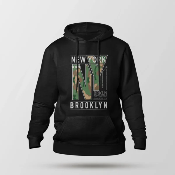هودی طرح New York Brooklyn کاموفلاژ