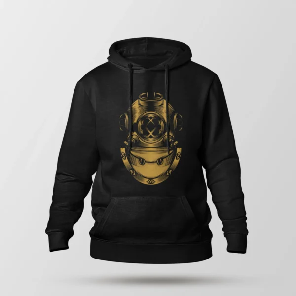 هودی کلاه غواصی طرح وینتیج (Diving Helmet)