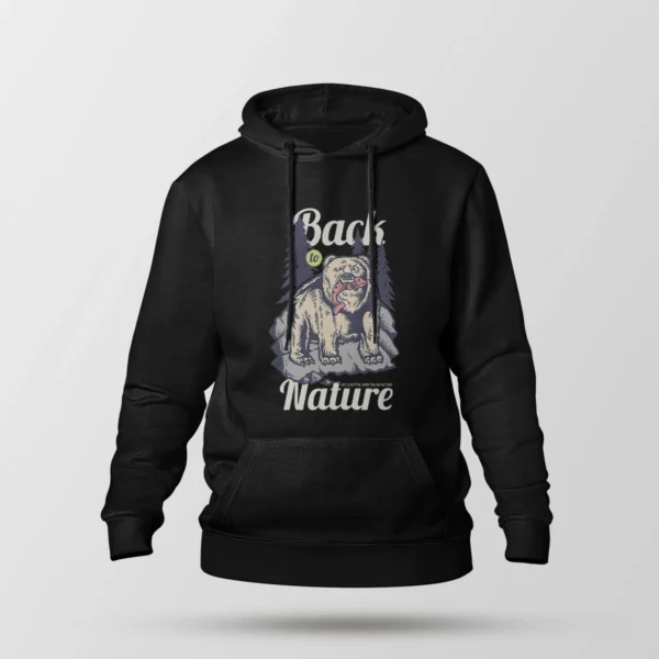 هودی طبیعت طرح خرس Back To Nature