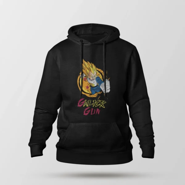 هودی انیمه دراگون بال طرح وجیتا Gallick Gun (Vegeta)