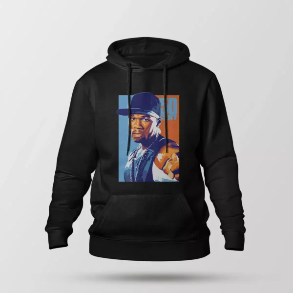 هودی فیفتی سنت طرح پرتره رپ (50 Cent)