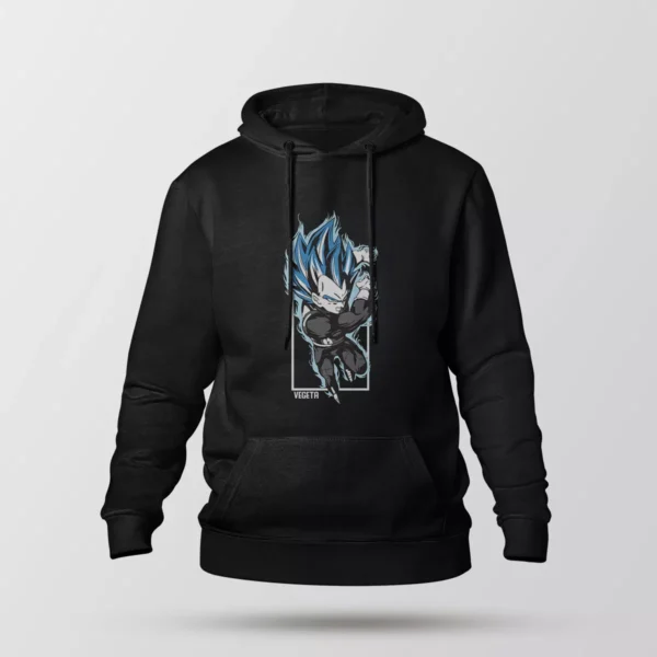 هودی انیمه دراگون بال طرح وجیتا آبی