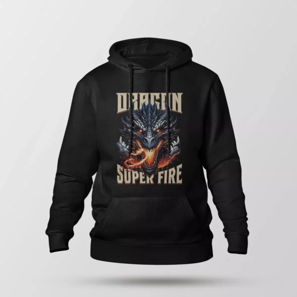 هودی اژدها طرح Dragon Super Fire