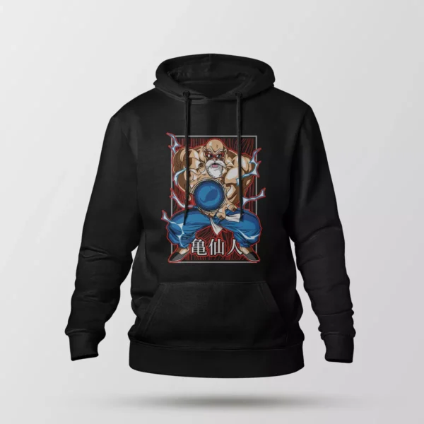 هودی انیمه دراگون بال طرح استاد روشی (Master Roshi)