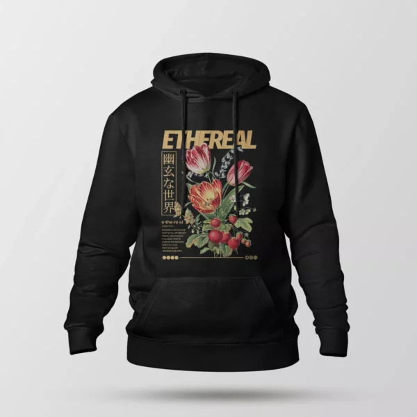 هودی گل طرح Ethereal