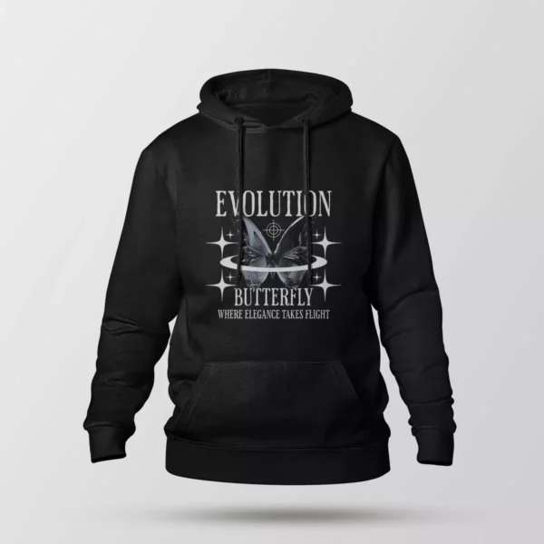 هودی پروانه طرح Evolution Butterfly