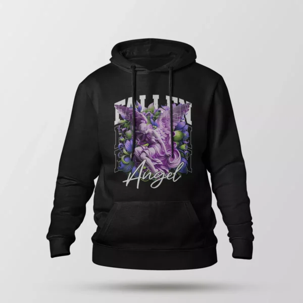 هودی فرشته طرح گل بنفش (Angel)