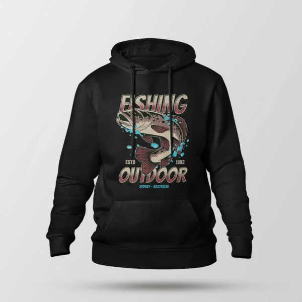 هودی ماهی طرح Fishing Outdoor