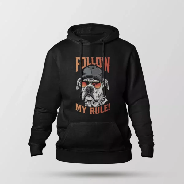 هودی سگ طرح Follow My Rule