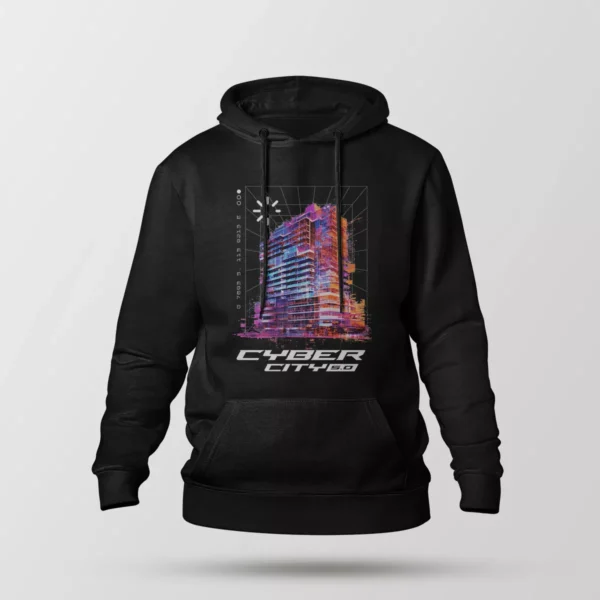 هودی سایبرپانک طرح Cyber City 5.0
