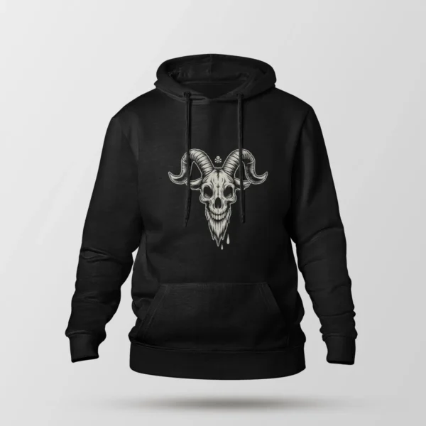 هودی جمجمه شیطانی با شاخ (Demon Skull)