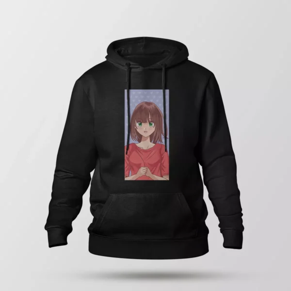 هودی انیمه طرح دختر موی قرمز (Anime Girl)